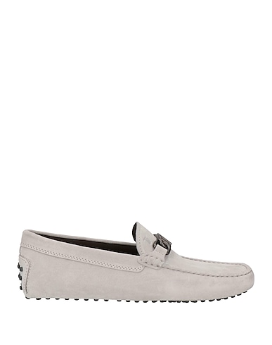 TOD'S Mokassins Grau Leder