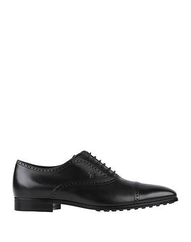 TOD'S Laced shoes Black Leather
