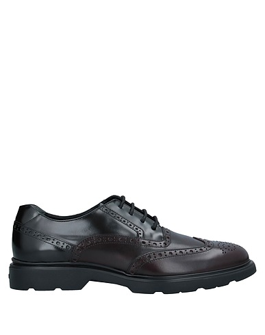 HOGAN Laced shoes Burgundy Leather
