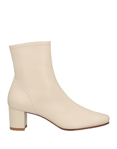 BY FAR Stiefelette Cremeweiß Leder