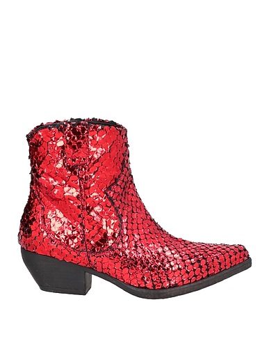 TOSCA BLU Ankle boot Red Textile fibres