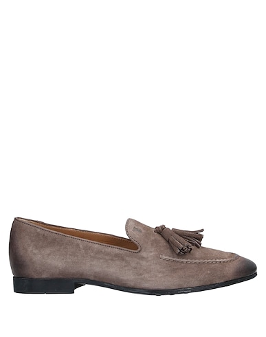 TOD'S Loafers Taupe Leather