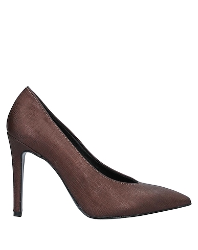 VIVIAN Pump Dark brown Textile fibers