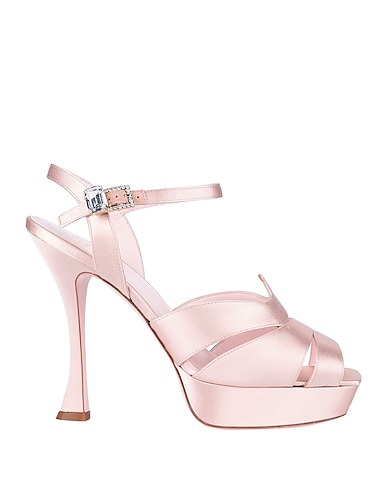 ROGER VIVIER Sandali Rosa chiaro Fibre tessili
