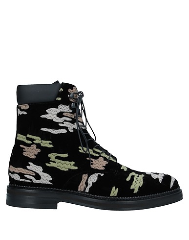 EMPORIO ARMANI Ankle boot Black Textile fibers