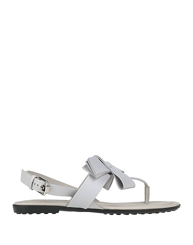 TOD'S Flip flops Grey Leather