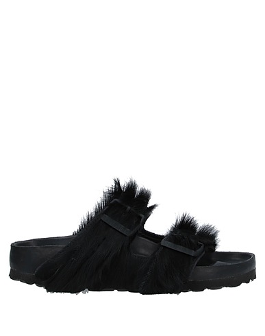RICK OWENS x BIRKENSTOCK Sandals Black Calf fur