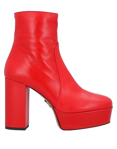 PINKO Ankle boot Red Calfskin