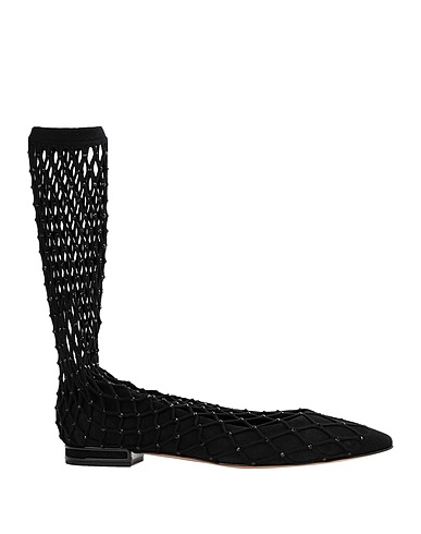 CASADEI Ankle boot Black Textile fibres, Leather