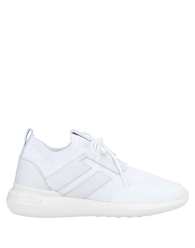 TOD'S NO_CODE Sneakers White Soft Leather, Textile fibres