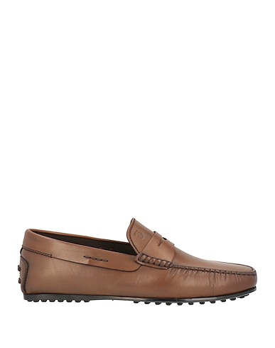 TOD'S Loafers Khaki Leather