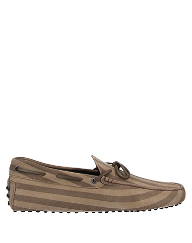 TOD'S Loafers Khaki Leather