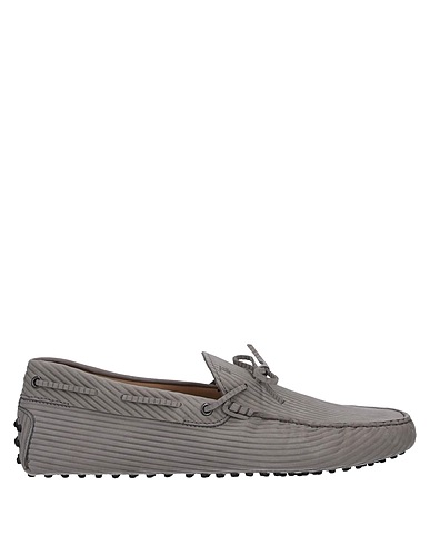 TOD'S Loafers Light grey Soft Leather