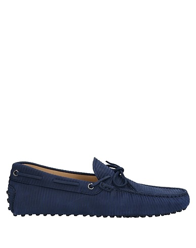 TOD'S Loafers Blue Soft Leather