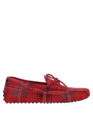TOD'S Mocassino Rosso Pelle