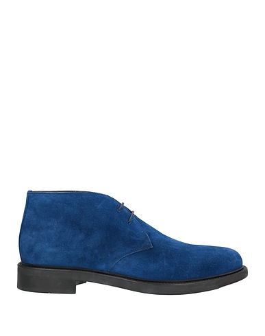 SANTONI Stivaletti Blu Pelle