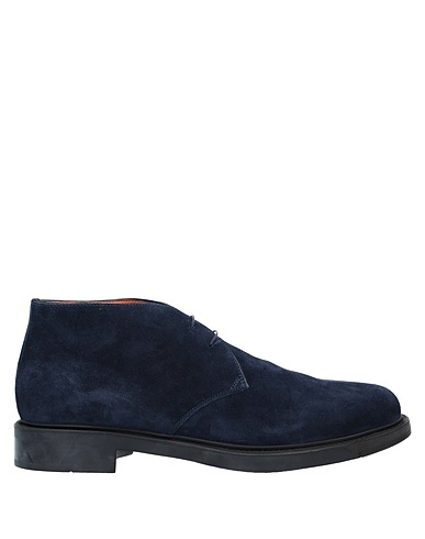 SANTONI Ankle boot Midnight blue Leather