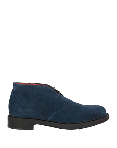 SANTONI Stiefelette Blau Leder