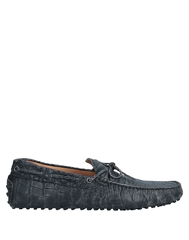 TOD'S Loafers Charcoal Soft Leather