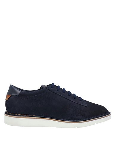 SANTONI Sneakers Midnight blue Leather