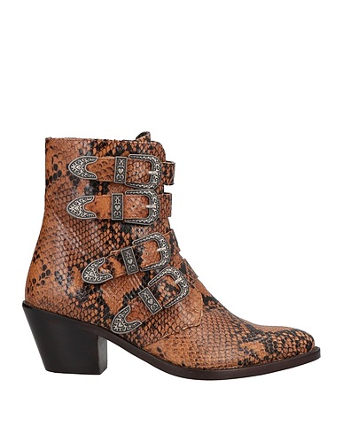 TWINSET Ankle boot Brown Leather