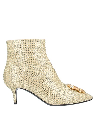MOSCHINO Ankle boot Pastel yellow Textile fibers