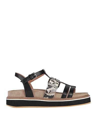 JANET SPORT Sandals Black Soft Leather