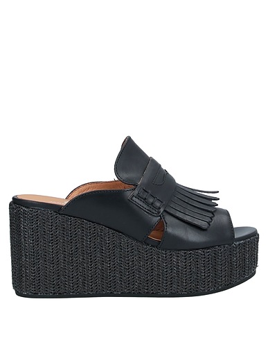 JANET SPORT Sandals Black Soft Leather