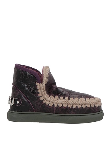MOU Ankle boot Plum Shearling, Wool