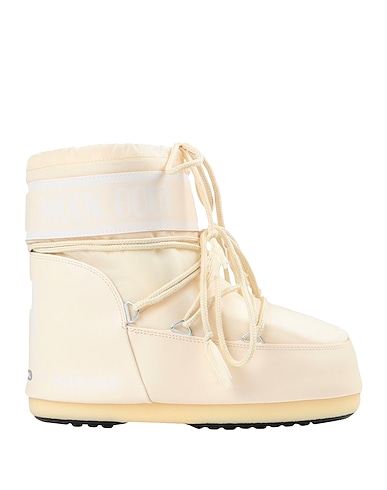 MOON BOOT Ankle boot  MOON BOOT CLASSIC LOW 2 Ivory Textile fibers