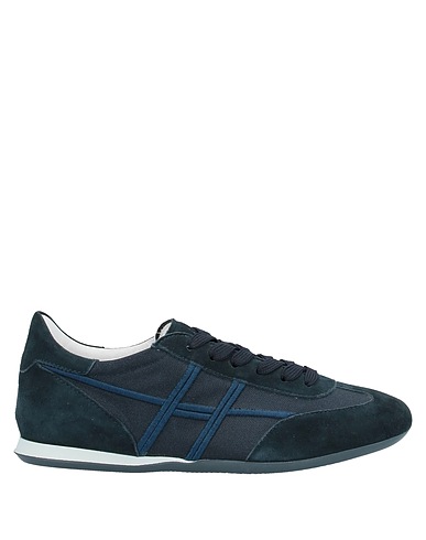 HOGAN Sneakers Midnight blue Soft Leather, Textile fibres