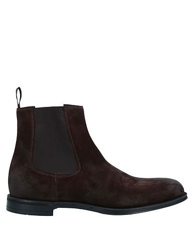 DOUCAL'S Ankle boot Dark brown Soft Leather