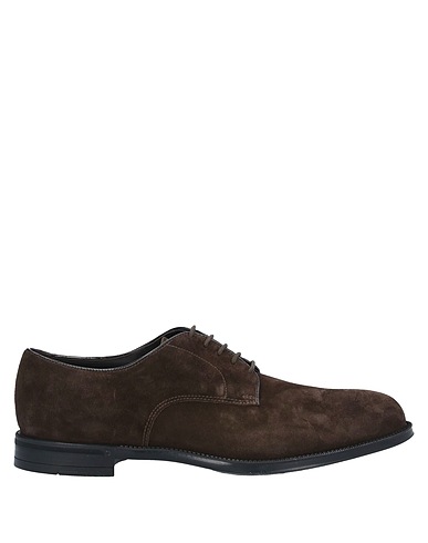 DOUCAL'S Laced shoes Dark brown Leather