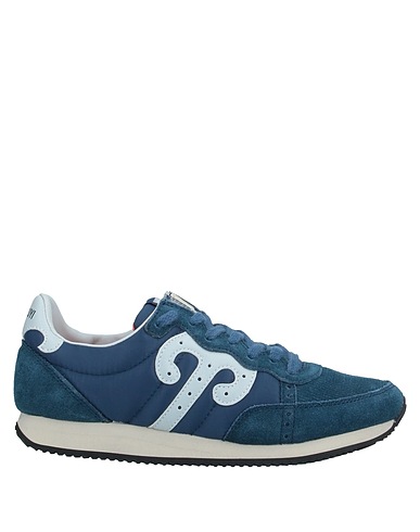 WUSHU RUYI Sneakers Blue Textile fibres, Leather