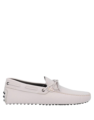 TOD'S Loafers Light grey Soft Leather