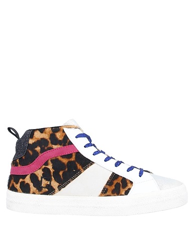 D.A.T.E. Sneakers Silver Soft Leather, Textile fibres