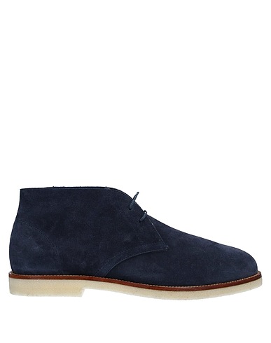 HOGAN Ankle boot Slate blue Soft Leather