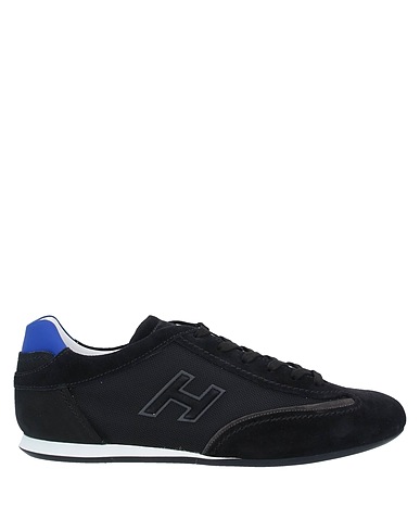 HOGAN Sneakers Schwarz Leder, Gewebefasern