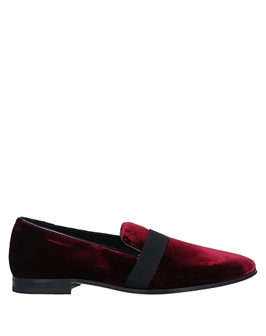 TOD'S Mocassins Bordeaux Fibres textiles