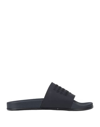 Click to view more detailed imagery on our partner's website Maison Margiela Number Logo Shower Sliders Colour: Navy In Dark Blue
