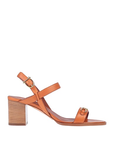 CELINE Sandals Brown Calfskin