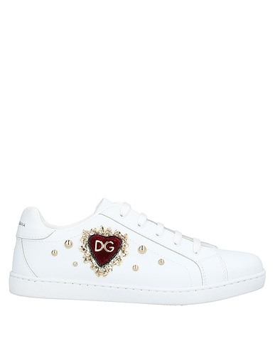 DOLCE&GABBANA Sneakers White 95% Calfskin, 3% Polyurethane, 2% Cotton