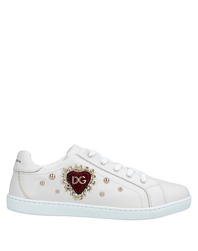 DOLCE&GABBANA Sneakers Beige 95% Pelle di vitello, 3% Poliuretano, 2% Cotone