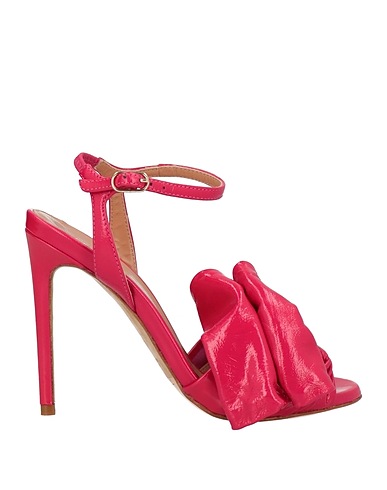 TWINSET Sandals Fuchsia Leather
