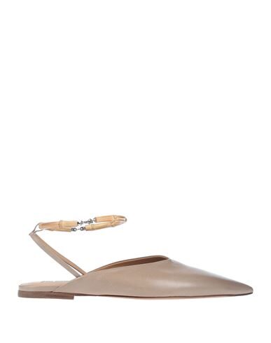 Jil Sander Ballet Flats In Khaki