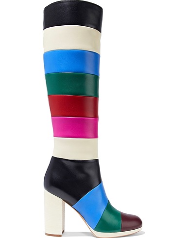 VALENTINO GARAVANI Boots Plum Soft Leather