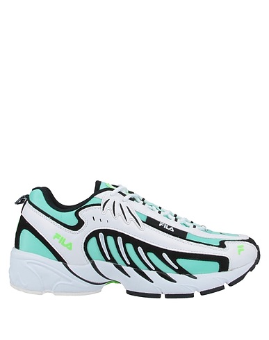 MSGM x FILA Sneakers Light green Textile fibres, Synthetisches Material