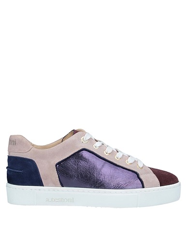 TESTONI Sneakers Plum Leather