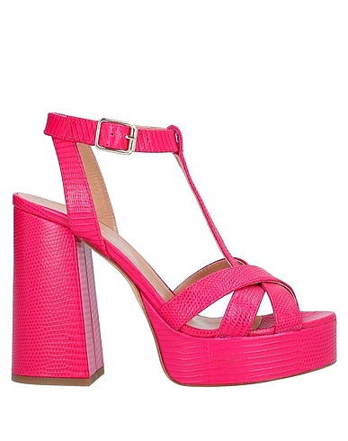 TWINSET Sandals Garnet Leather