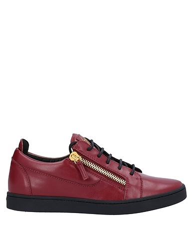 GIUSEPPE ZANOTTI Sneakers Burgundy Leather